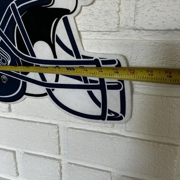 Denver Broncos Pennant Helmet Shape Large 16” X 13” New With Tags NFL - Picture 3 of 5